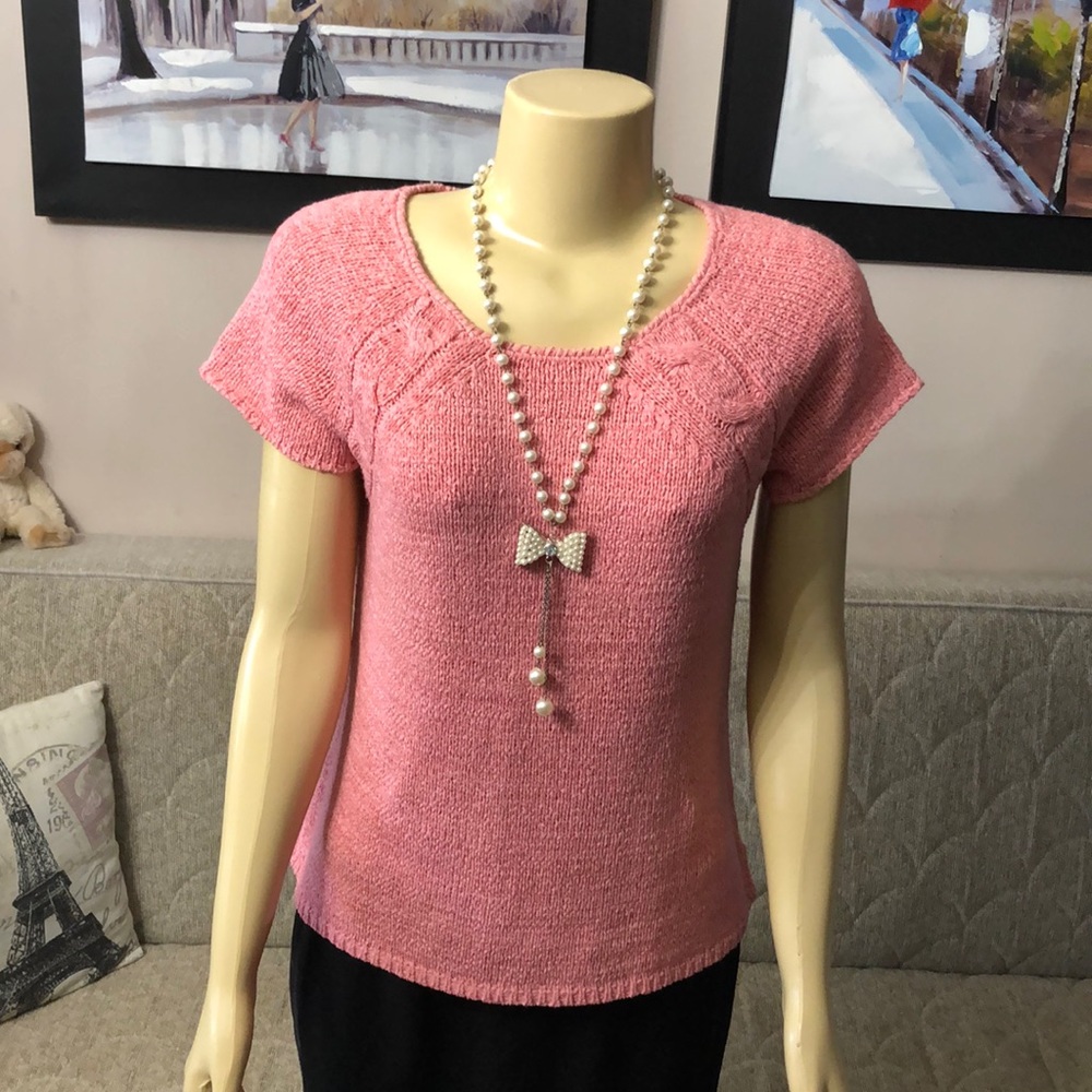 AUGUST SILK KNITS TOP SIZE LARGE